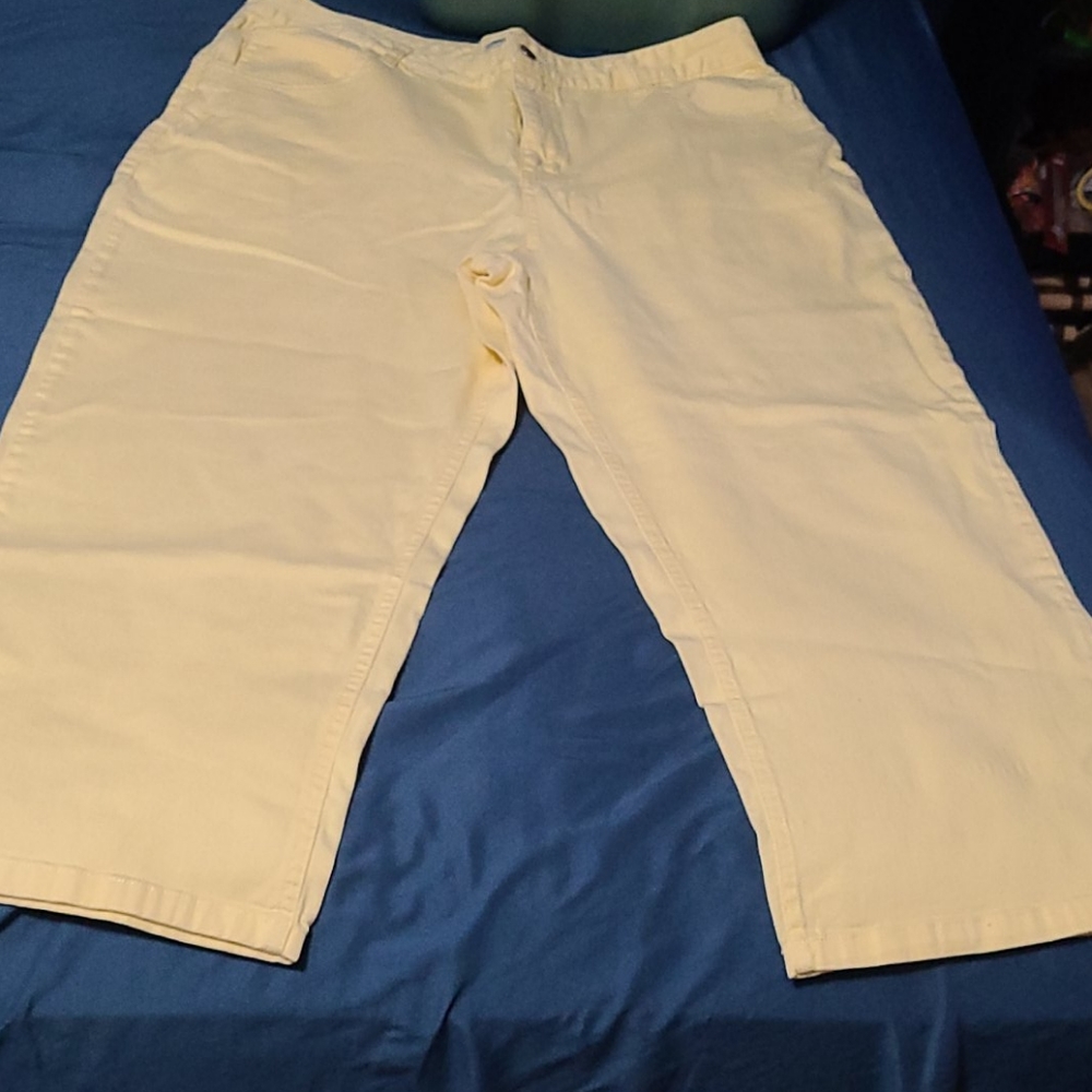 Yellow Capri Pants